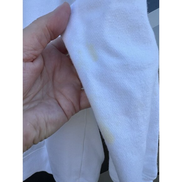 Vintage 80s GAP white sweatshirt minimalist retro S comfy classic - Picture 8 of 9